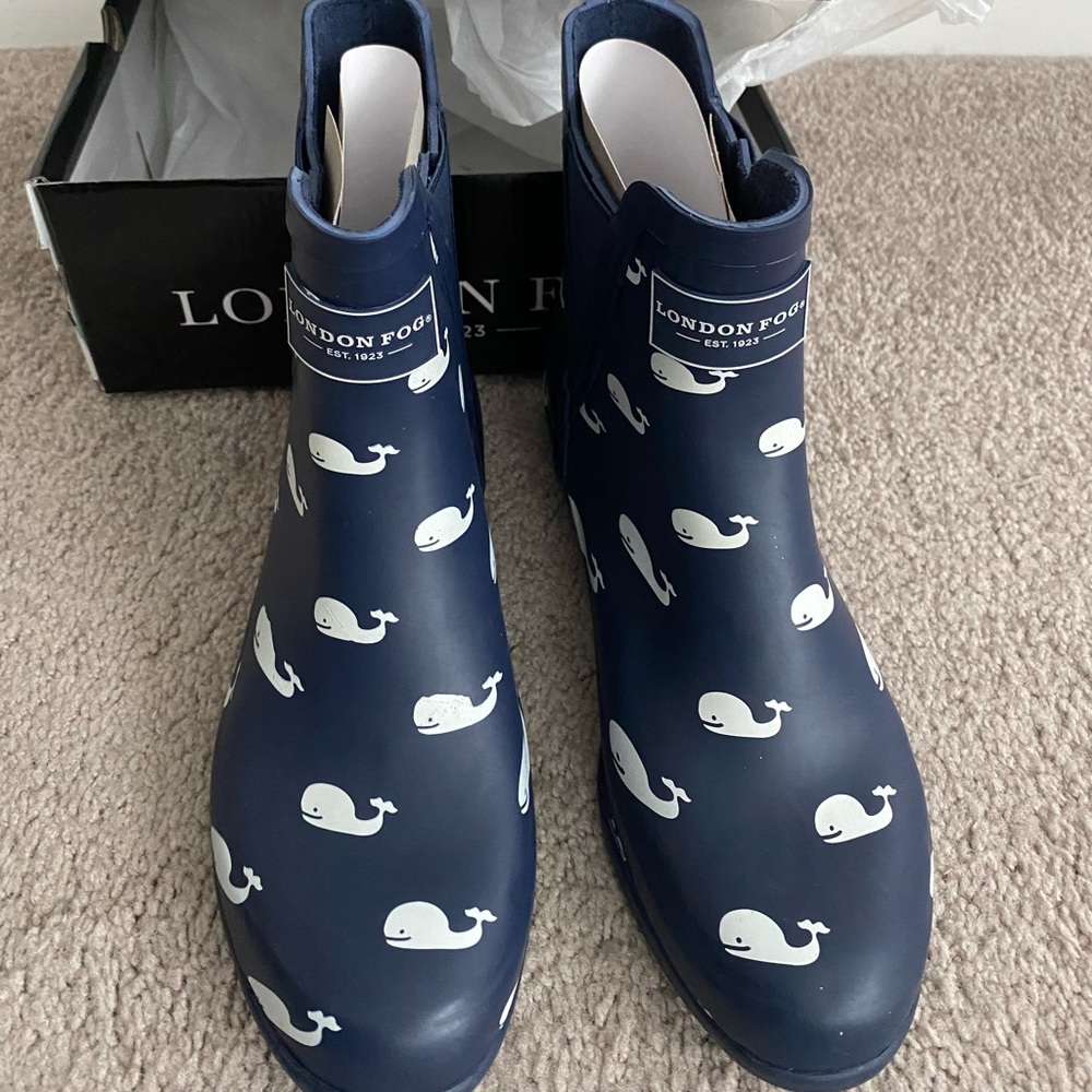 London Fog Piccadilly Rain Boot NWT -Size 7